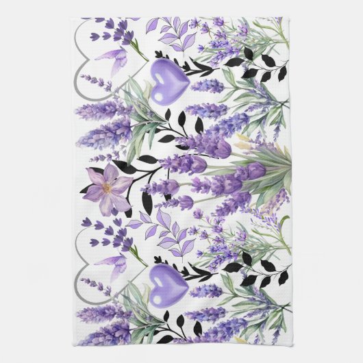 Serviette de cuisine Lavender Love (Vertical)