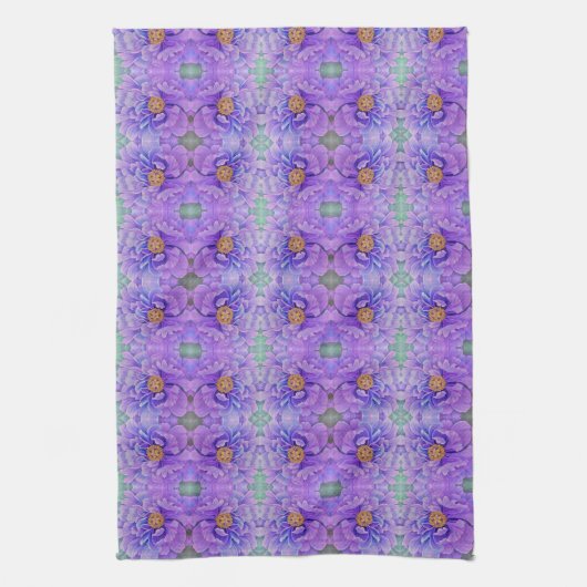Serviette de cuisine - Lavender Peony (Vertical)