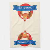 Serviette de cuisine - Laver le poulet (Vertical)