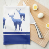 Serviette de cuisine-Le Cerf (Quart Plié)