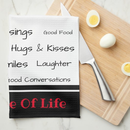 Serviette de cuisine-Le Spice of Life (Quart Plié)