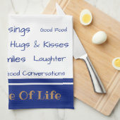 Serviette de cuisine-Le Spice of Life (Quart Plié)