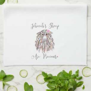 Serviette de cuisine "Les moutons de Jéhovah sont 