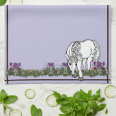 Serviette de cuisine Licorne Chevaux par figdewdro (Plié)