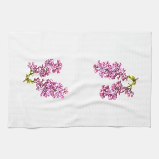 Serviette de cuisine - Lilac fleurs (Horizontal)