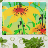 Serviette de cuisine Lilies Tiger (Plié)