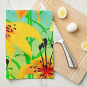 Serviette de cuisine Lilies Tiger (Quart Plié)