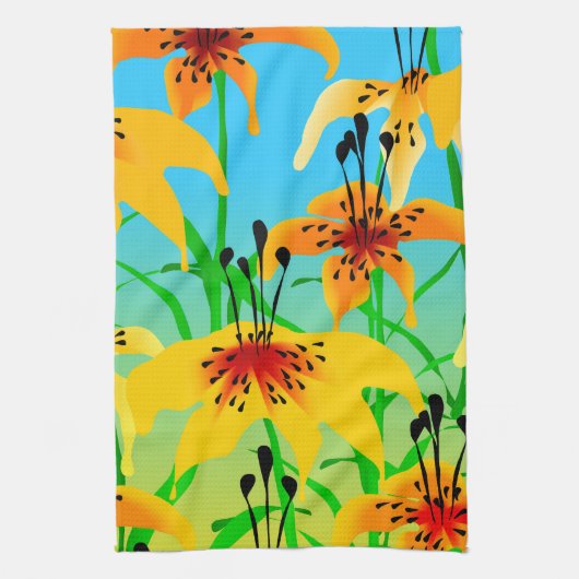 Serviette de cuisine Lilies Tiger (Vertical)