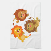 Serviette de cuisine Lions en Cartoon sans poids (Vertical)