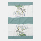 Serviette de cuisine Lotus et libellules (Vertical)