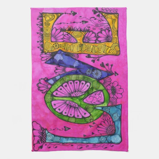 Serviette de cuisine "Love" (Vertical)