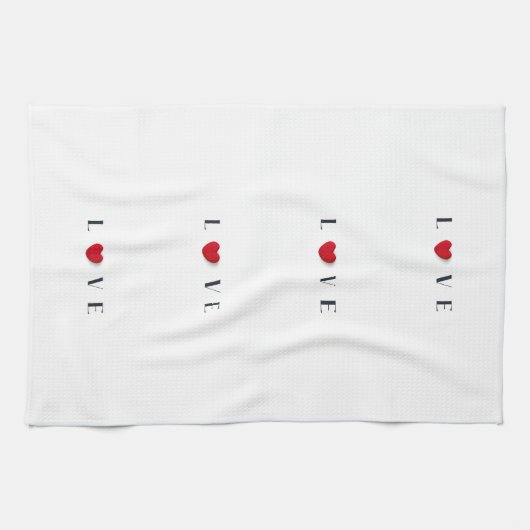 Serviette de cuisine Love Heart (Horizontal)