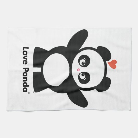 Serviette de cuisine Love Panda® (Horizontal)
