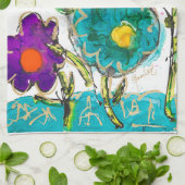 Serviette de cuisine Lovitude d'enrochement (Plié)