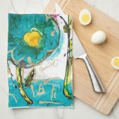 Serviette de cuisine Lovitude d'enrochement (Quart Plié)