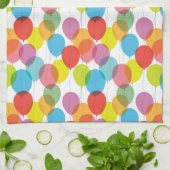 Serviette de cuisine lumineuse de ballons (Plié)