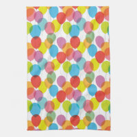 Serviette de cuisine lumineuse de ballons