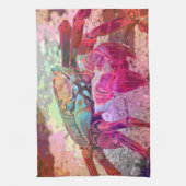 Serviette de cuisine lumineuse de crabe (Vertical)