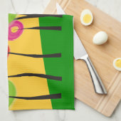 Serviette de cuisine lunatique d'arbres (Quart Plié)