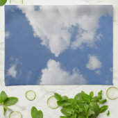 Serviette de cuisine lunatique de nuage (Plié)