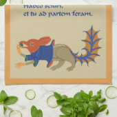 Serviette de cuisine Luttrell Psalter "Squirrel" (Plié)