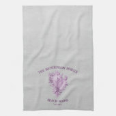 Serviette de cuisine Magenta Conch Shell (Vertical)
