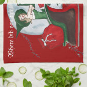 Serviette de cuisine magique de Noël (Plié)