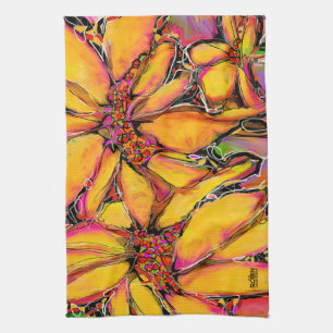 Serviette de cuisine "Magique" tournesol