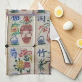 Serviette de cuisine Mahjong (Quart Plié)