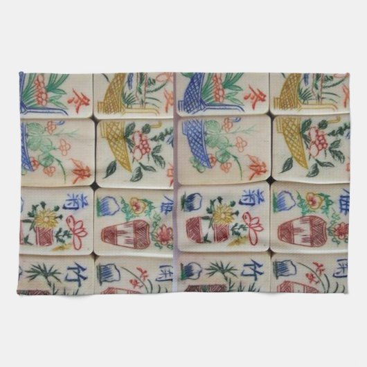 Serviette de cuisine Mahjong (Horizontal)