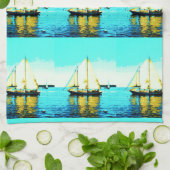serviette de cuisine maine windjammers (Plié)