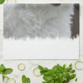 Serviette de cuisine maltaise blanche de chiot (Plié)