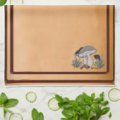 serviette de cuisine marron champignon chenille go (Plié)