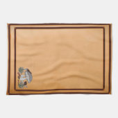 serviette de cuisine marron champignon chenille go (Horizontal)