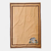 serviette de cuisine marron champignon chenille go (Vertical)
