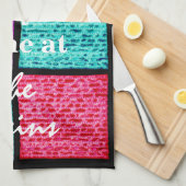 Serviette de cuisine Matzahs couleur passover (Quart Plié)