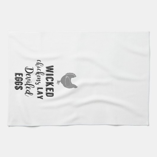 Serviette de cuisine mauvaise d'oeufs de Deviled (Horizontal)