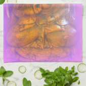 serviette de cuisine méditante de Bouddha d'aura (Plié)