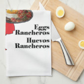 Serviette de cuisine mexicaine Huevos Rancheros (Quart Plié)