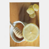 Serviette de cuisine miel et citron (Vertical)