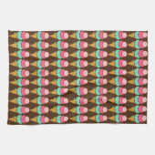 Serviette de cuisine mignonne à cônes de glace (Horizontal)