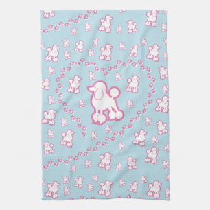 Serviette de cuisine mignonne de motif de caniche