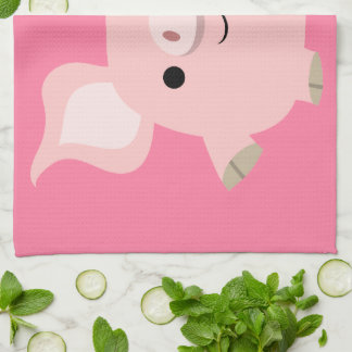 Serviette de cuisine mignonne de porc de bande