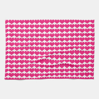 Serviette de cuisine mignonne rose de motif de
