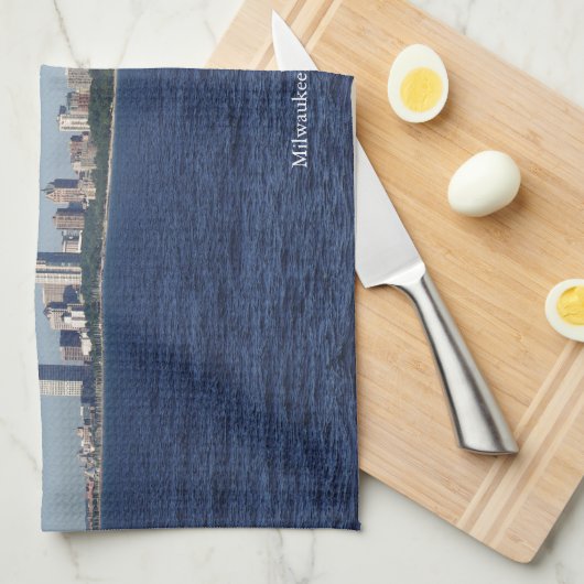 Serviette de cuisine Milwaukee Skyline (Quart Plié)