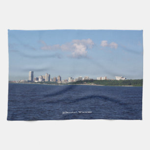 Serviette de cuisine Milwaukee Skyline