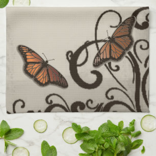 Serviette de cuisine Mocha Papillon Swirl