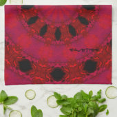 Serviette de cuisine modelée par rouge (Plié)