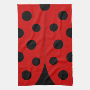 Serviette de cuisine moderne de coccinelle