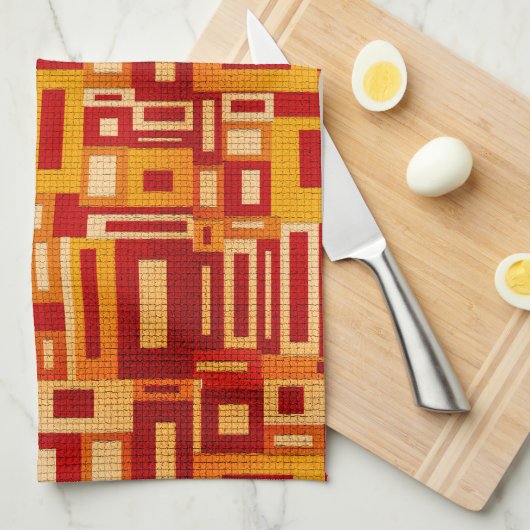 Serviette de cuisine moderne de Geometrics de la (Quart Plié)